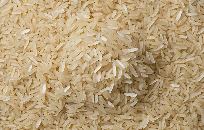 Uncooked Brown Rice Texture